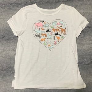 Girls animal tee.